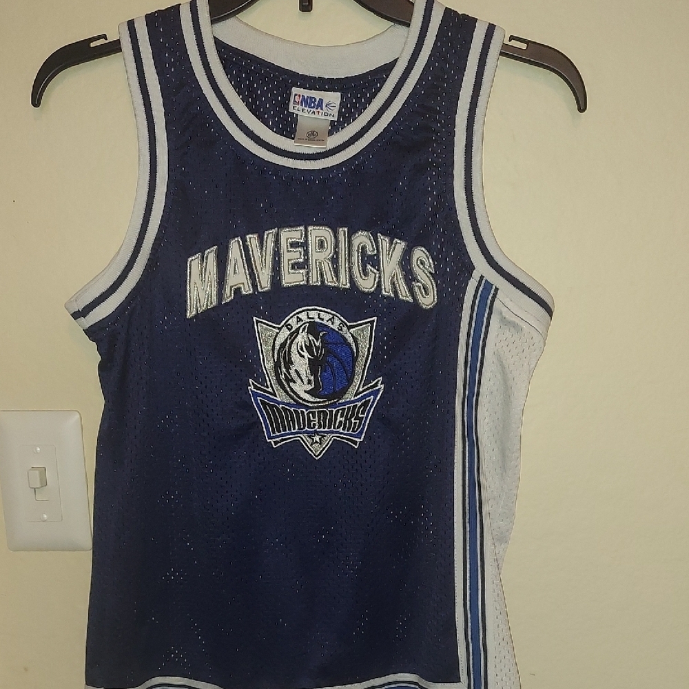 NBA Mavericks Kids' Blue and White Jersey